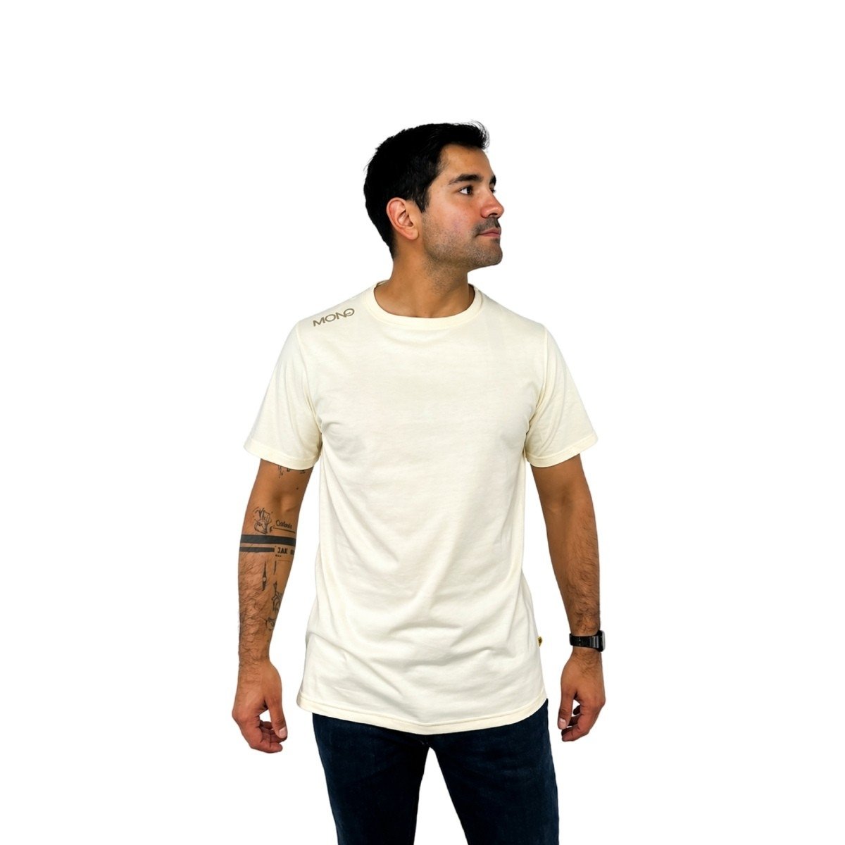 Polera Hombre Crema 3 Polera Hombre Crema - Imagen 3