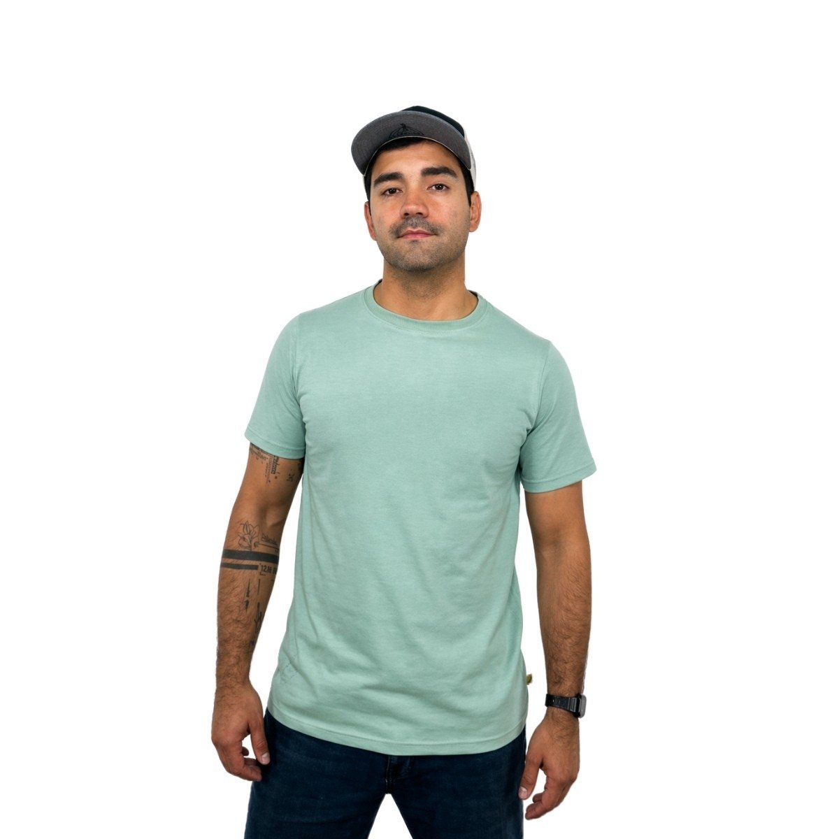 Polera Hombre Verde Nilo 3 Polera Hombre Verde Nilo - Imagen 3