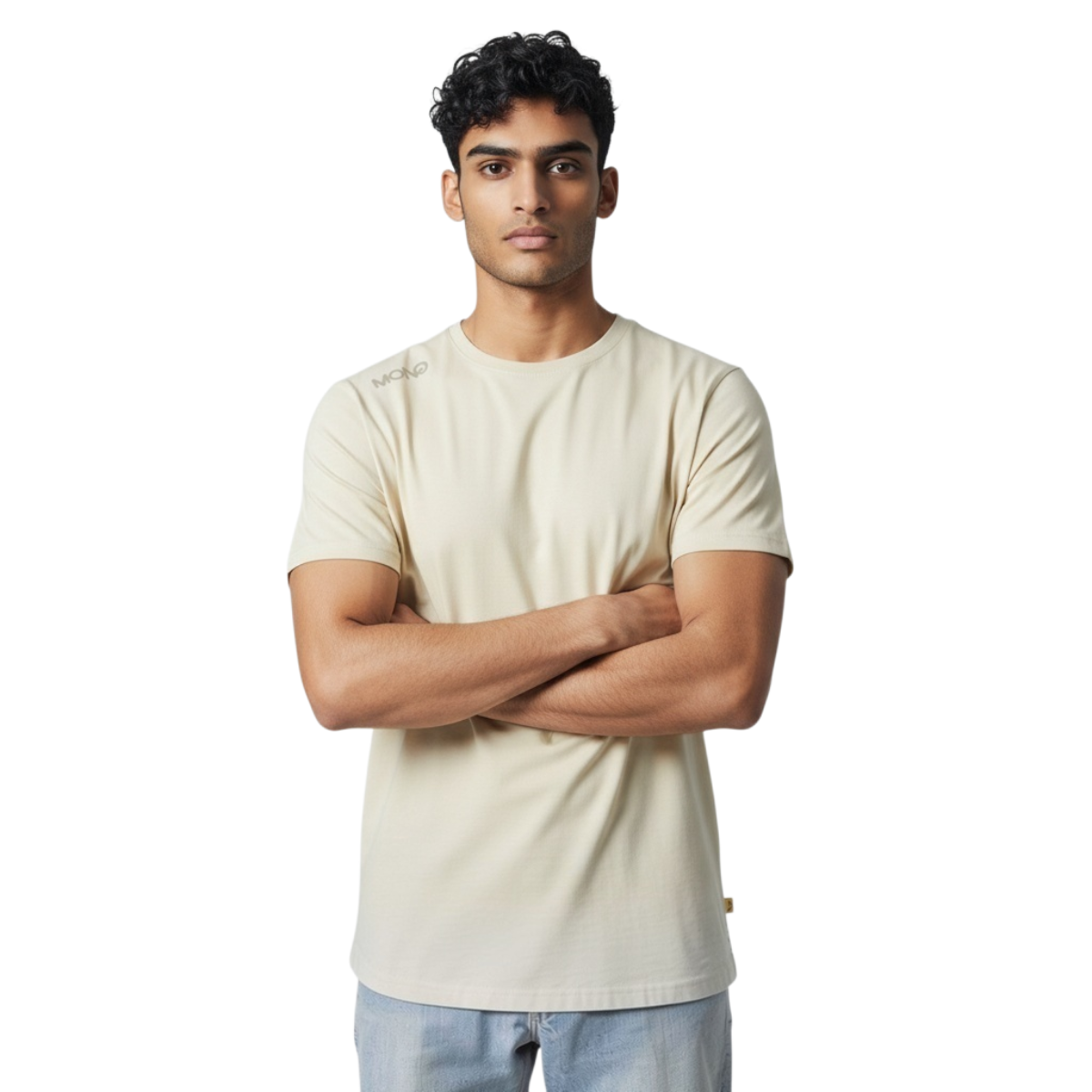 Polera Hombre Crema 3 Polera Hombre Crema - Imagen 3