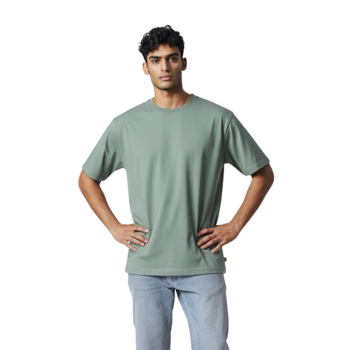 Polera Hombre Verde Nilo 3 Polera Hombre Verde Nilo - Imagen 3